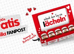 Gratis: Nutella-Fanpost mit fünf Minigläsern frei Haus