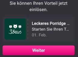 Gratis: Porridge von 3Bears via Magenta-App zum Nulltarif