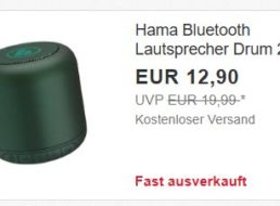 Ebay: Bluetooth-Lautsprecher Hama Drum 2.0 für 12,90 Euro