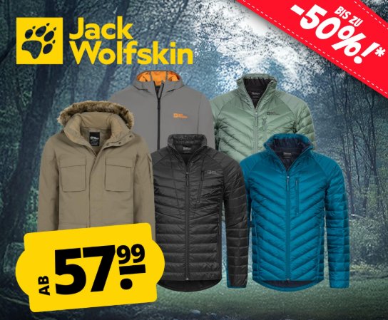 Jack Wolfskin: Sale bei Sportspar mit Mode ab 39,99 Euro