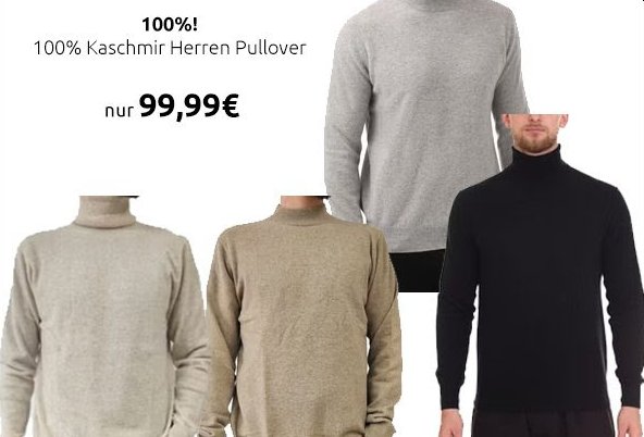 Outlet46: 100%-Kaschmir-Pullover für 99,99 Euro frei Haus