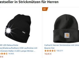 Amazon: Bestseller LED-Strickmütze für 11,89 Euro