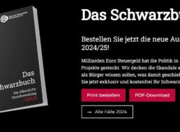 Gratis: Schwarzbuch 2024/2025 vom Bund der Steuerzahler frei Haus