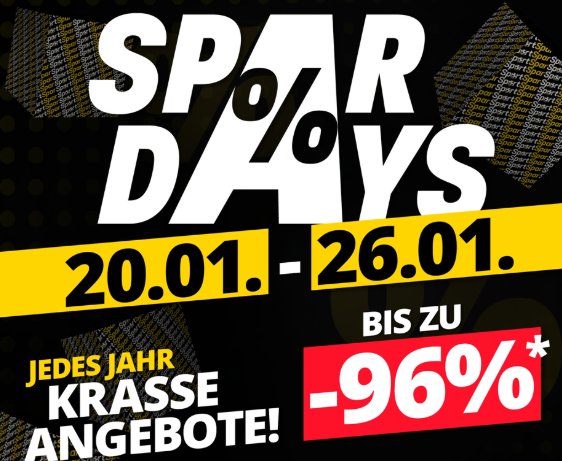 Sportspar: Spardays locken mit Markenschnäppchen ab 9,99 Euro