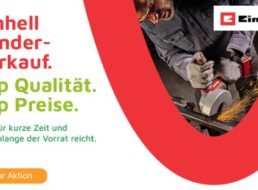 Völkner: Einhell-Sale mit Gratis-Versand