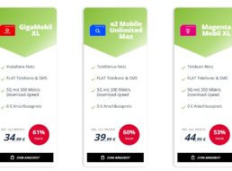 Freenet: Unlimited-Tarife mit bis zu 300 Mbit/s ab 34,99 Euro / Monat