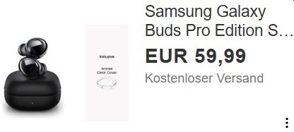 Ebay: Samsung Galaxy Buds Pro" als B-Ware für 59,99 Euro