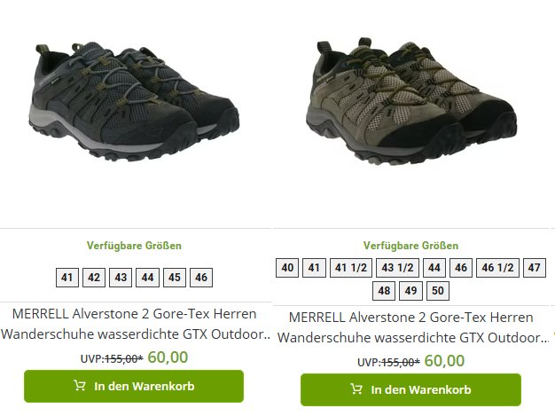 Gore-Tex: Wasserdichte Outdoorschuhe für 60 Euro frei Haus