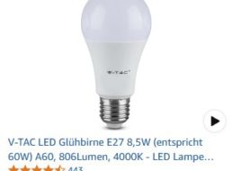 Amazon Prime: LED-Birnen für 99 Cent frei Haus