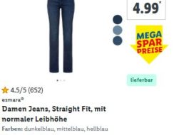 Lidl: Mega Sale mit Jeans ab 4,99 Euro