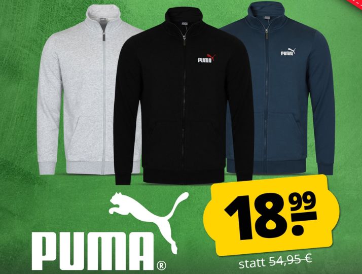 Sportspar: Sweatjacken von Puma für 18,99 Euro