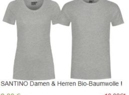 Knaller: T-Shirt mit Bio-Baumwolle für zwei Euro