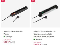 Vivanco: Steckdosenleisten ab fünf Euro im Angebot