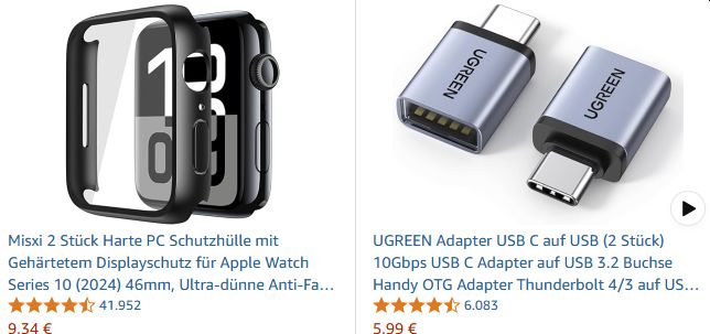 Amazon: Doppelpack USB-C-Adapter von Ugreen für 5,99 Euro