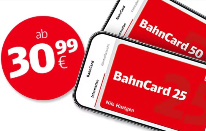 BahnCard: Bis zu 50 Prozent Rabatt auf die Schnäppchenkarte der Bahn