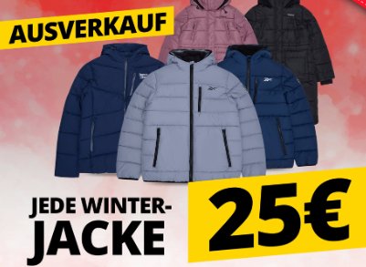 Reebok: Winterjacken für 25 Euro