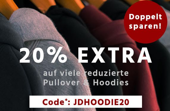 Jeans Direct: 20 Prozent Rabatt auf reduzierte Pullover