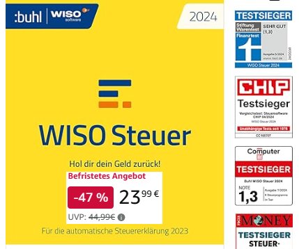 Amazon: Testsieger "WISO 2025" zum Bestpreis von 23,99 Euro