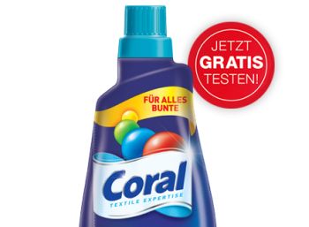 Bis Ende Juni zahlt Coral den Preis für ein Colorwaschmittel pro Haushalt zurück. (Bild: Coral)