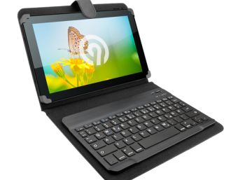 Für 19,99 Euro wir das Tablet geschützt und mit einem Bluetooth-Keyboard ausgestattet (Bild: Ebay)