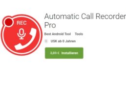 Gratis: App "Automatic Call Recorder Pro" für 0 statt 3,89 Euro