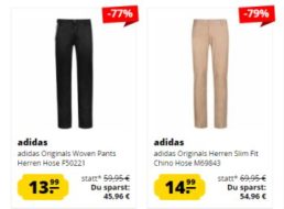 Adidas: Jenas und Chinos für 13,99 bis 18,99 Euro via Sportspar.de