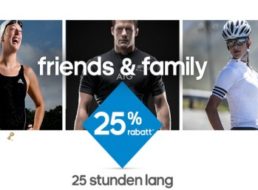 Adidas: 25 Prozent Rabatt für 25 Stunden bei "Speciality Sports"