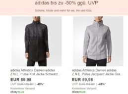 Adidas: Sale bei Ebay mit bis zu 50 Prozent Rabatt und Gratis-Versand