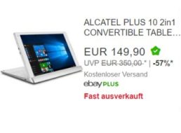 Ebay: "Alcatel Plus 10 2in1 Convertible" mit LTE für 149,90 Euro