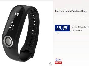 Aldi-Nord: "TomTom Touch Cardio + Body" zum Bestpreis von 49,99 Euro