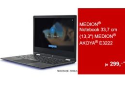 Aldi-Convertible: Medion Akoya E3222 ab Donnerstag für 299 Euro