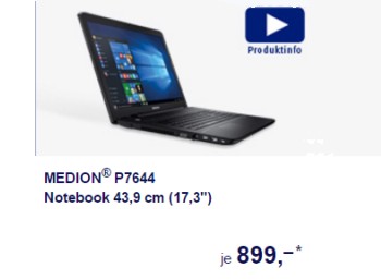 Aldi-Notebook: Medion P7644 mit großem Bildschirm und kleinen Schwächen