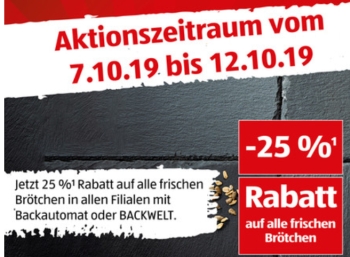 Aldi-Süd: 25 Prozent Rabatt auf "frische Brötchen" bis Samstag