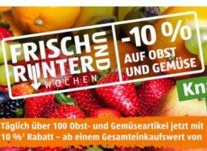 Aldi-Süd: 10 Prozent Rabatt auf Obst und Gemüse - mit Ausnahmen