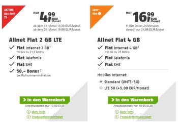 Klarmobil: Vodafone-Allnet-Flat ab 4,99 Euro