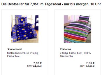 Allyouneed: Bettwäsche für 7,95 Euro frei Haus