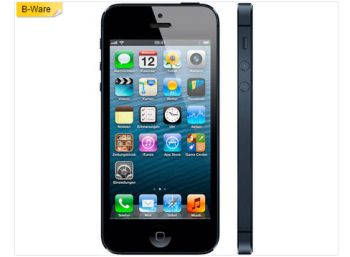 Das schwarze B-Ware iPhone 5 mit 16 GByte Speicher gibt es übers WOchenende bei Allyouneed.com für 219 Euro. (Bild: Allyouneed.com)