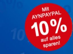 Allyouneed: 10 Prozent Paypal-Rabatt bis kommenden Mittwoch