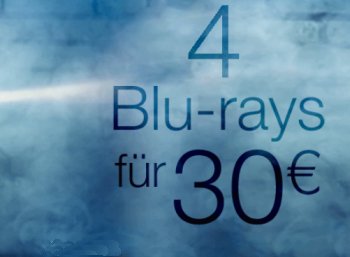 Amazon: Vier Blu-rays nach Wahl für 30 Euro frei Haus