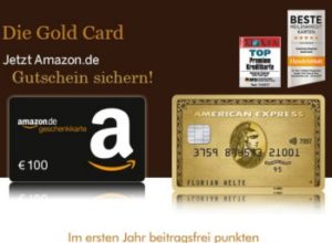 Gratis: American Express Gold Card mit 100 Euro Bonus