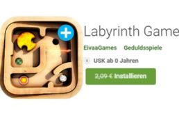 Gratis: Labyrinth-Game bei Google Play zum Nulltarif statt 2,09 Euro