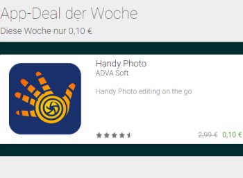 App-Deal: "Handy Photo" für 10 Cent statt 2,99 Euro für wenige Tage