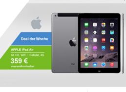 Allyouneed: iPad Air Wi-Fi & 4G mit 64 GByte (B-Ware) für 323,10 Euro