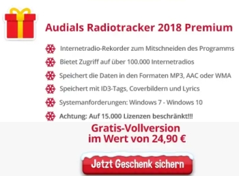 Gratis: "Audials 2018" und "Online TV 14" bei Heise und Chip zum Nulltarif