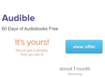 Audible: Zwei Monate gratis auch für Bestandskunden