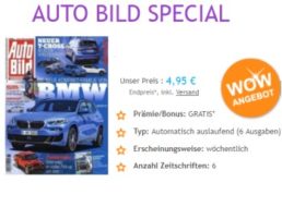 "Auto Bild": 6 Ausgaben mit automatischem Abo-Ende für 4,95 Euro