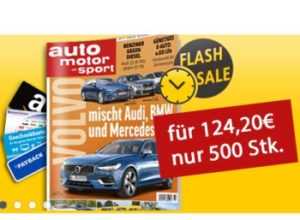 Prämienabo: "auto motor und sport" für 119,20 Euro mit Prämie über 120 Euro