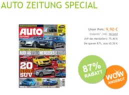 Auto-Zeitung: Jahresabo zum Pauschalpreis von 9,90 Euro frei Haus