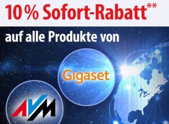 Völkner: 10 Prozent Rabatt auf Produkte von AVM und Gigaset