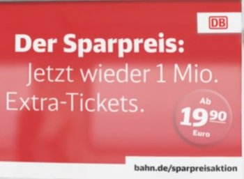 Bahn: Neue Sparpreis-Tickets ab 19,90 Euro deutschlandweit